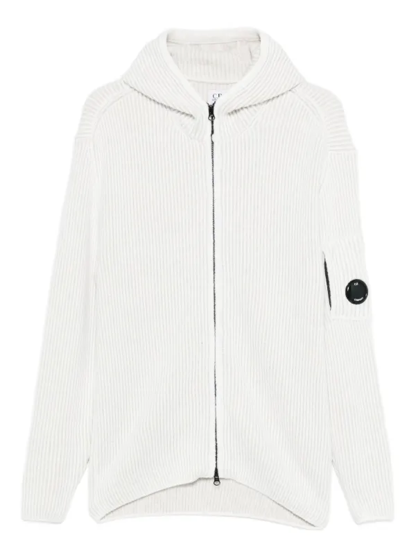 CP company ホワイト　ロゴパーカー　　レンズ付き 名作 C P company シーピーカンパニー ゴーグル パーカー サングラス