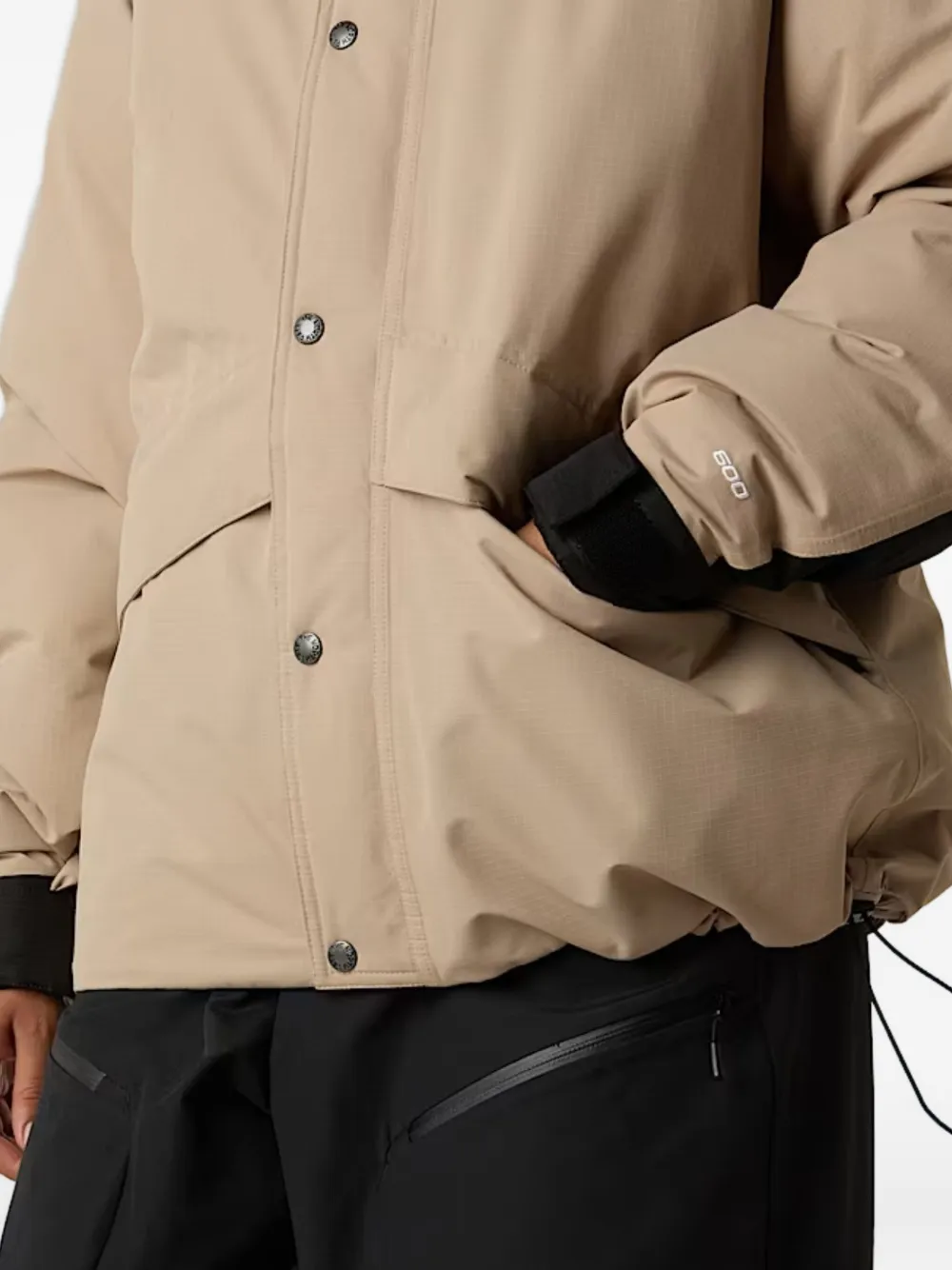 The North Face Button-fastening Hooded Jacket In Neutral
