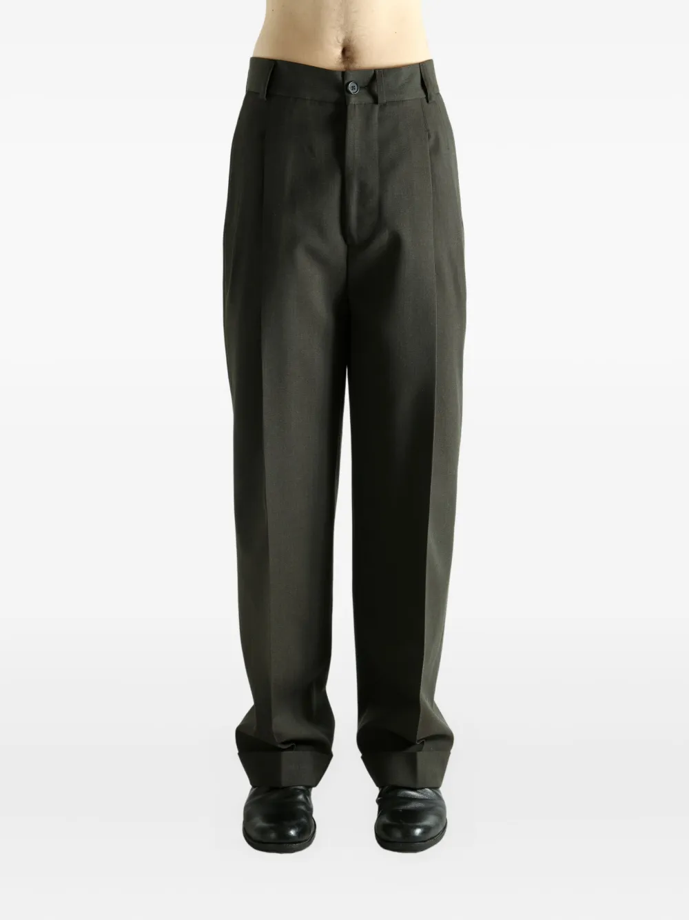Margaret Howell pleated trousers - Bruin