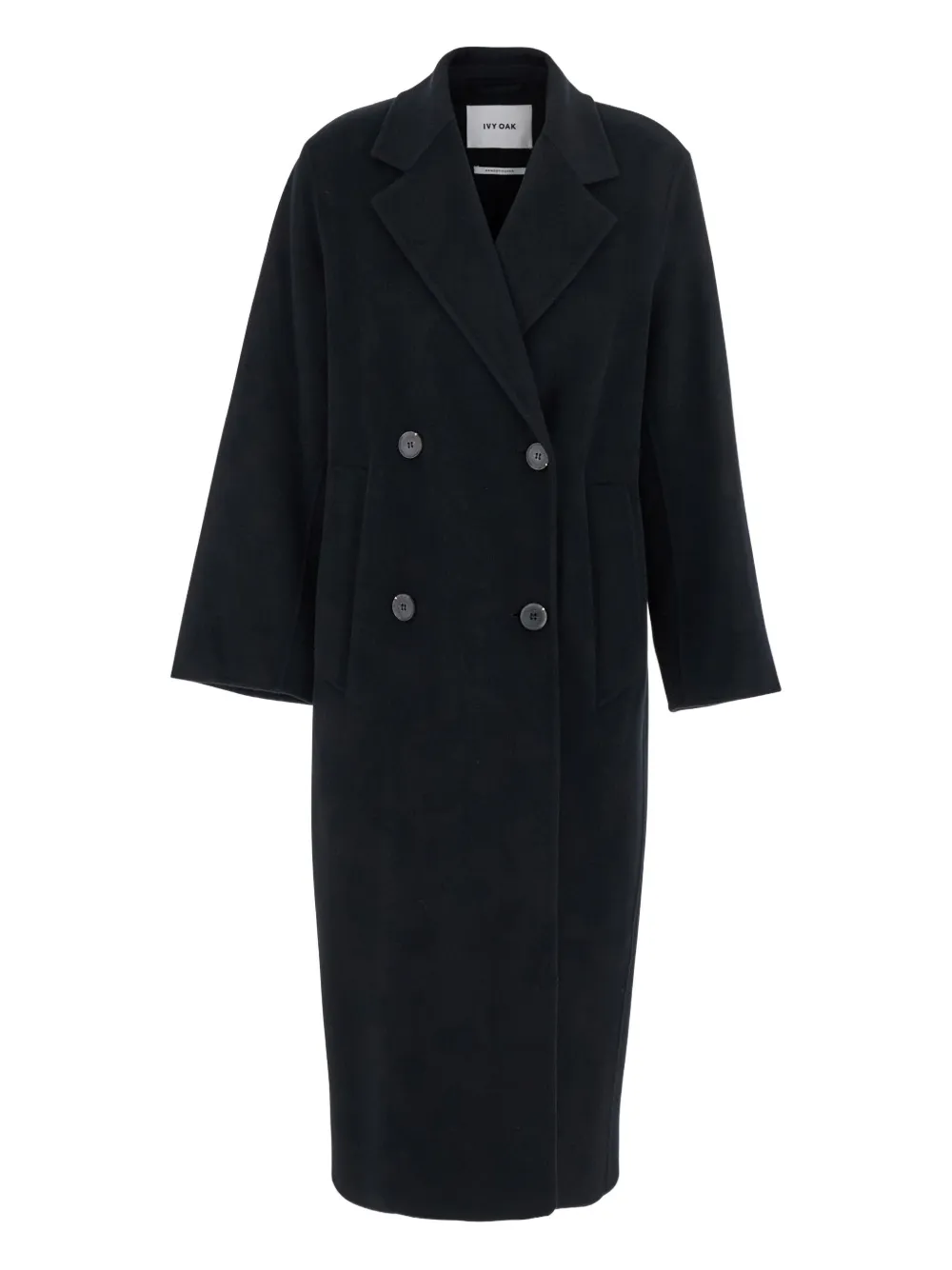 IVY OAK Clara double-breasted wool coat | Black | Image 1