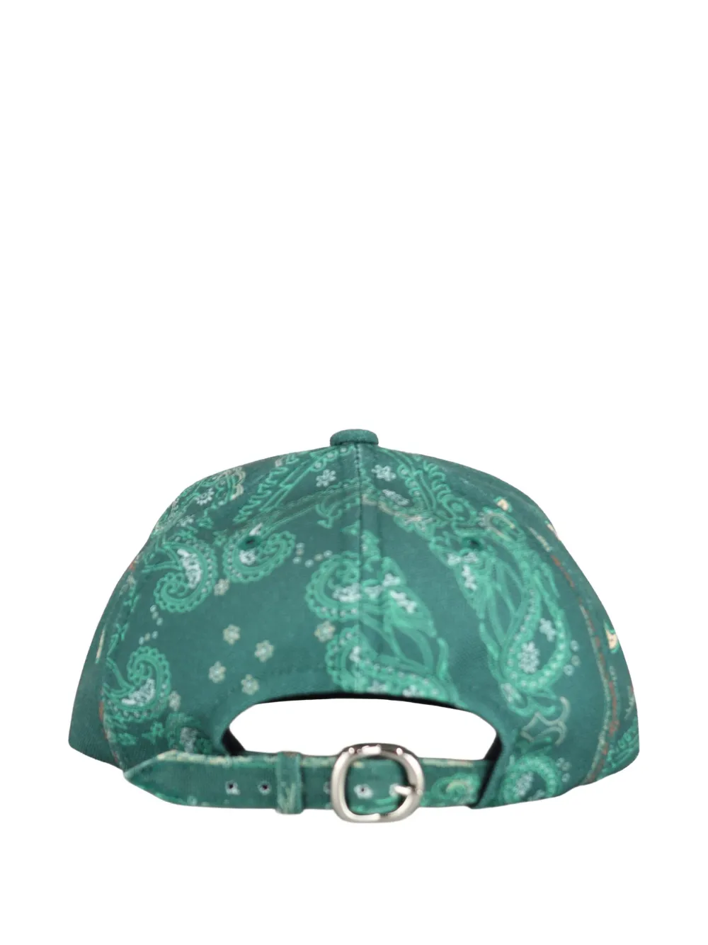 THE WORLD IS YOURS paisley-print baseball cap - Groen