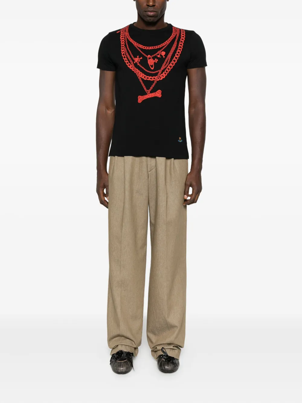 Vivienne Westwood chain-print T-shirt - Zwart