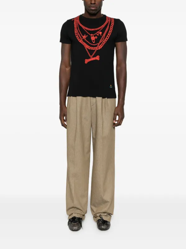 Vivienne Westwood chain-print T-shirt | Black | FARFETCH