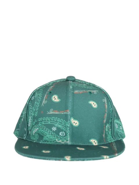 THE WORLD IS YOURS paisley-print baseball cap