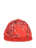 THE WORLD IS YOURS paisley-print baseball cap - Red