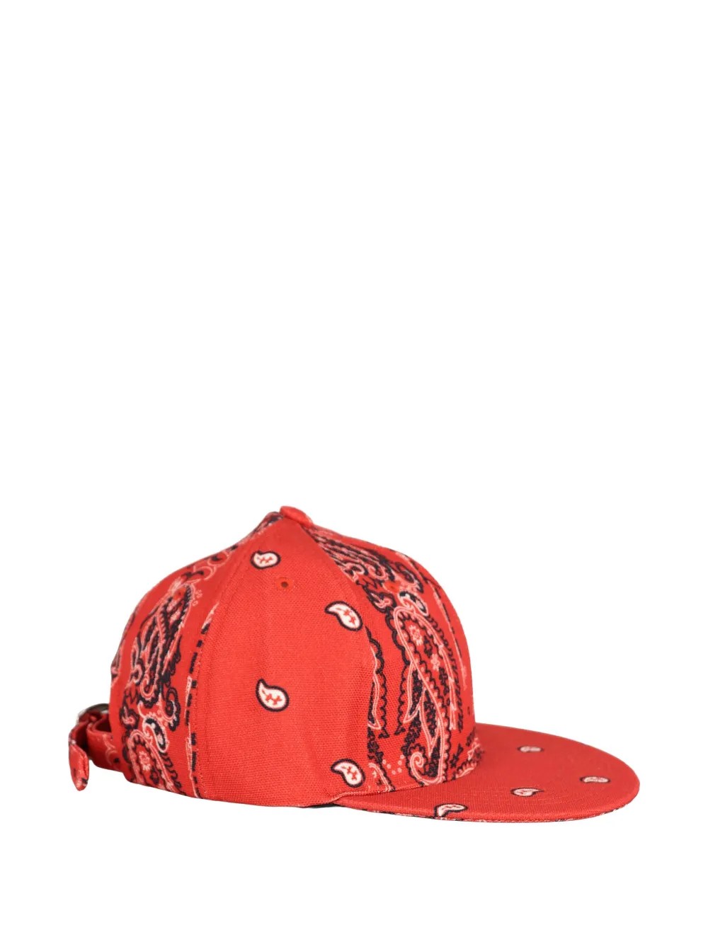 The World Is Yours Paisley-print Baseball Cap In Red