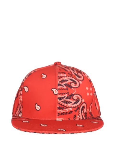 THE WORLD IS YOURS paisley-print baseball cap