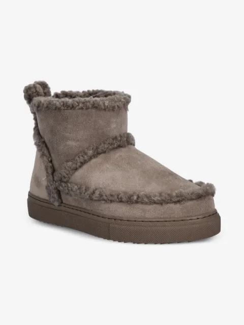 Inuikii round-toe fleece-trim boots