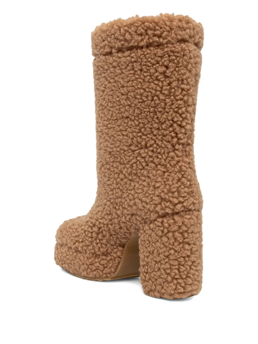 Inuikii Curly Logo Platform Boots In Brown