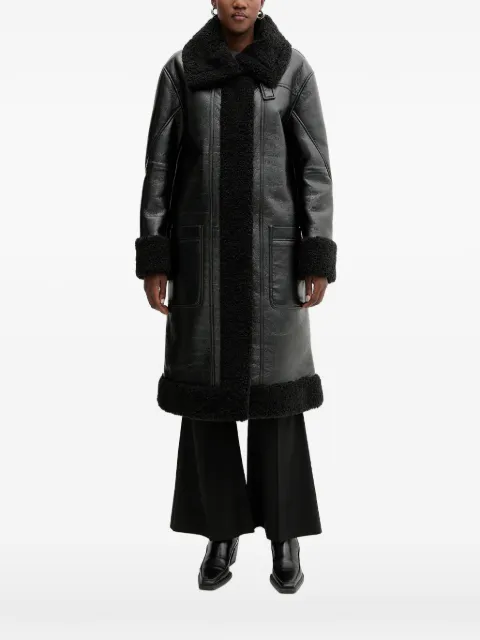 Iceberg faux-fur collared coat
