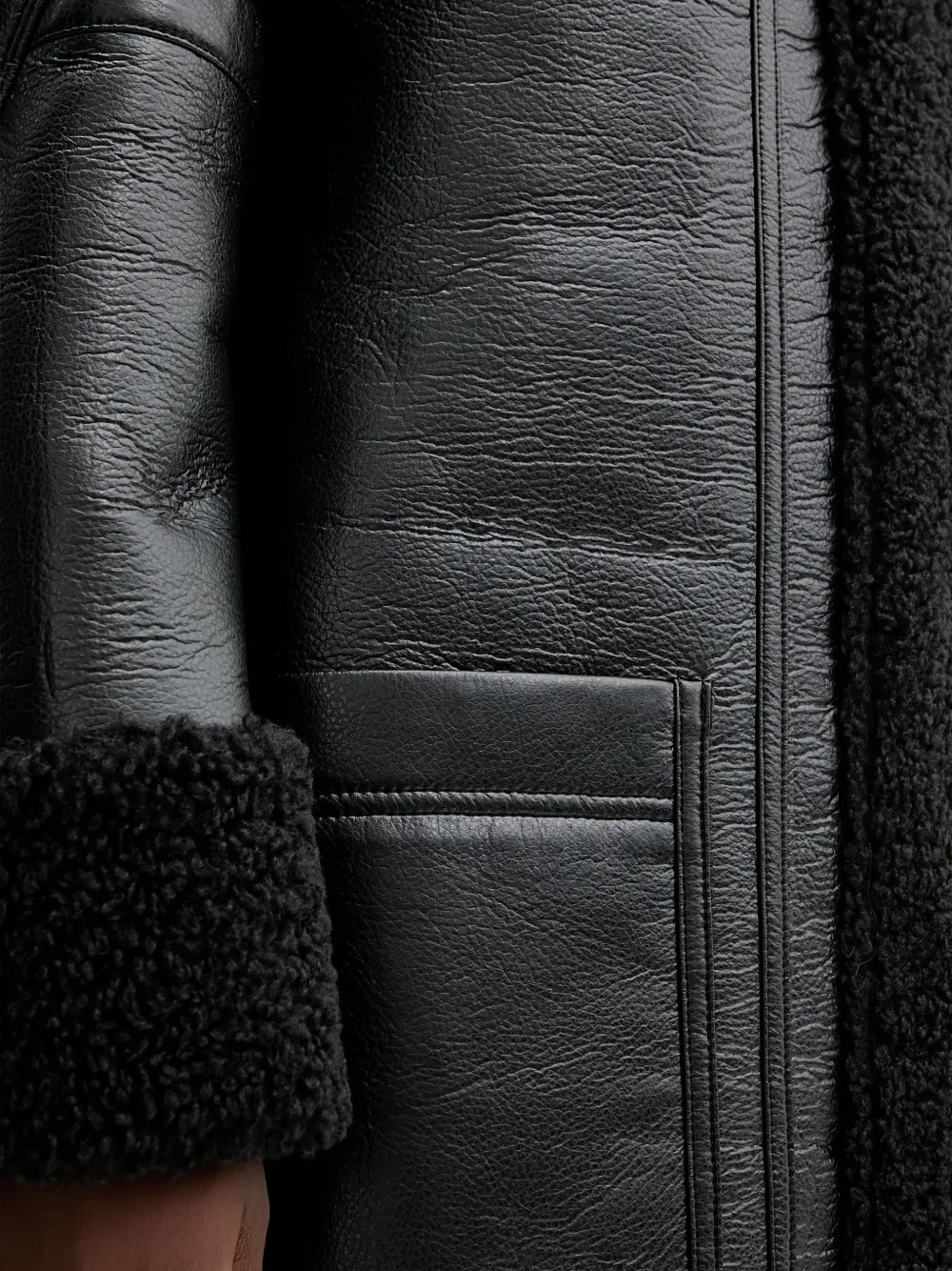 Faux-Fur Collared Coat
