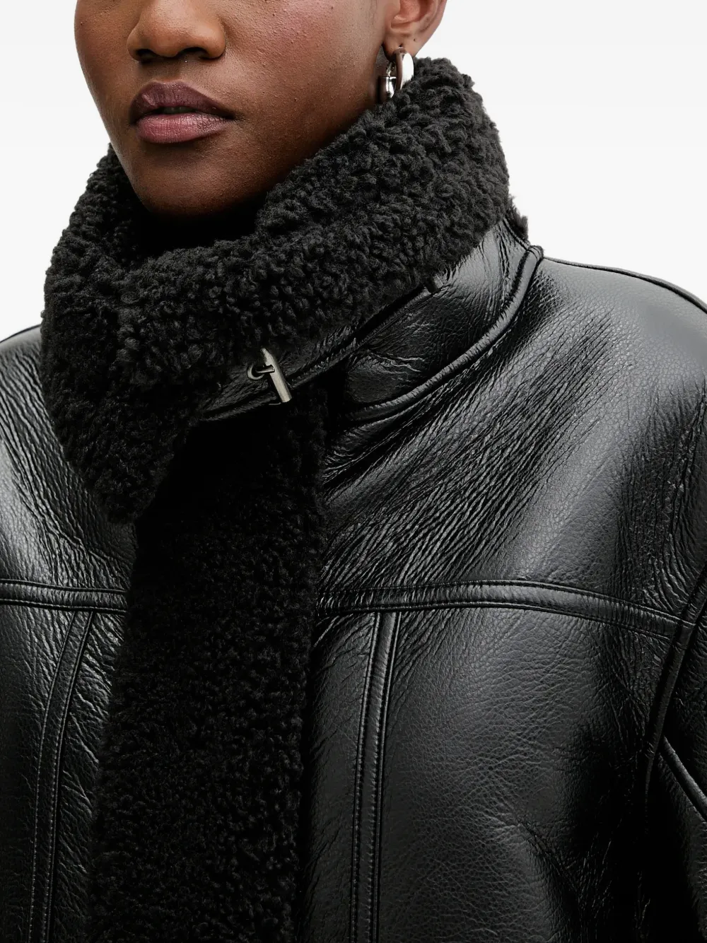 Faux-Fur Collared Coat
