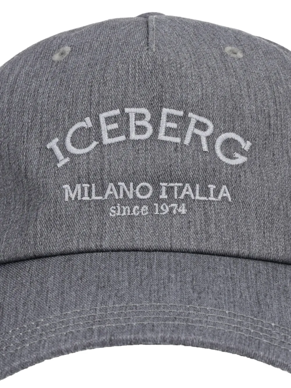 Iceberg embroidered baseball cap - Grijs