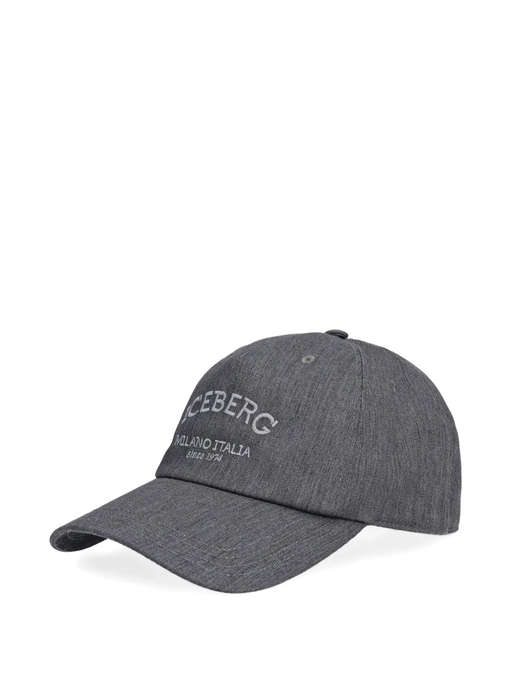 Iceberg embroidered baseball cap - Grigio