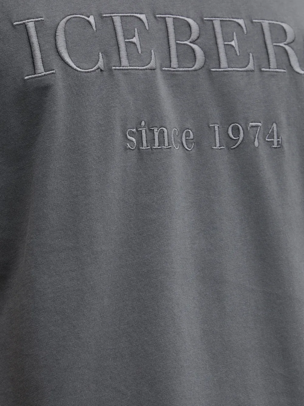 Iceberg T-shirt met borduurwerk Grijs