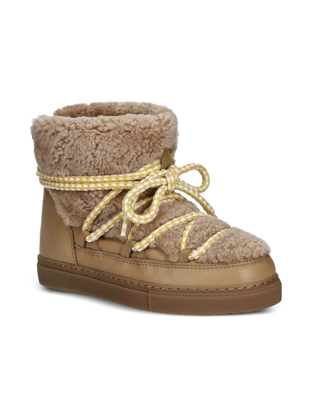 Inuikii bottines Curly en peau lainée | tons neutres | Image 1