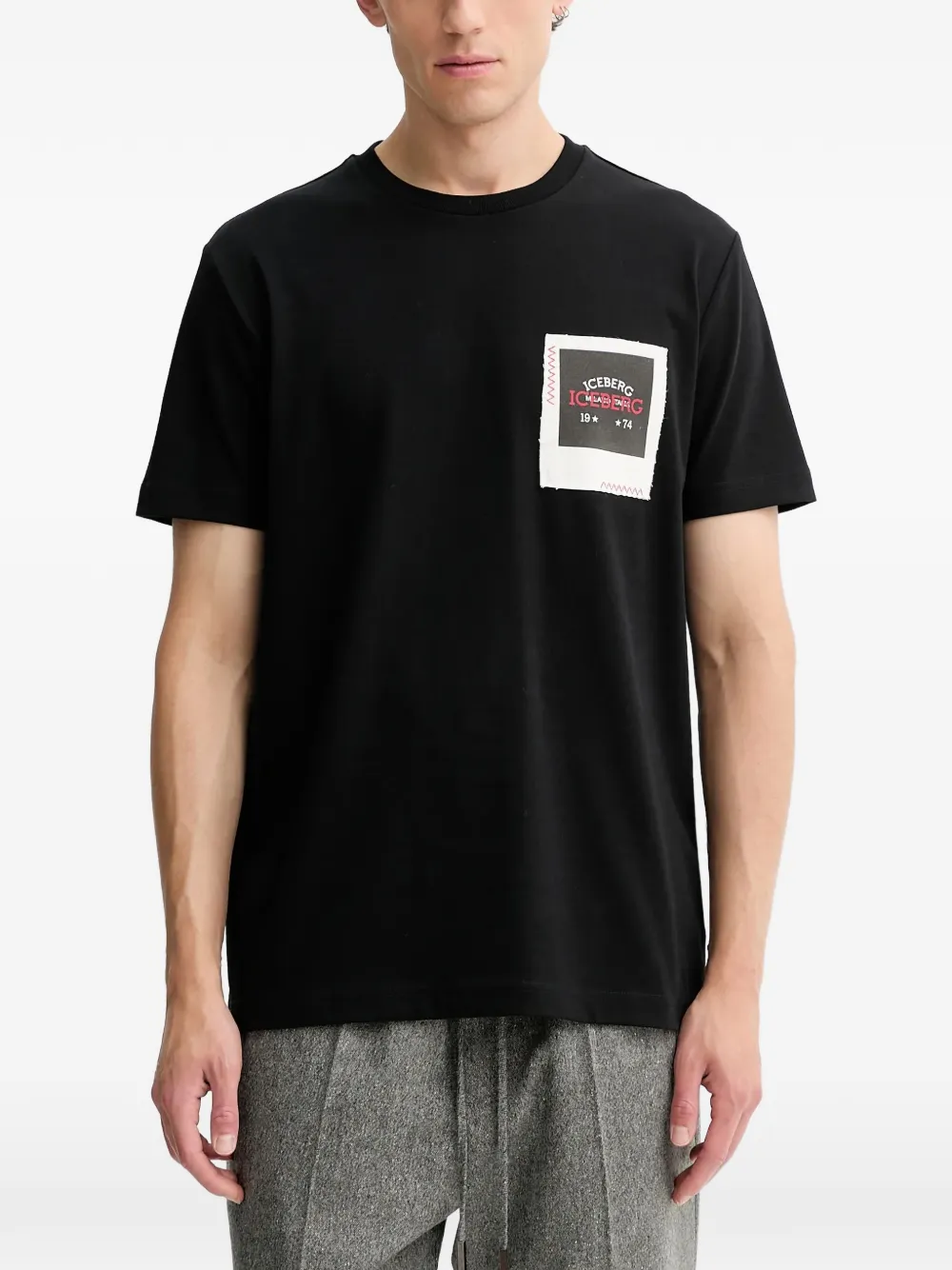 Iceberg detail-print T-shirt - Nero