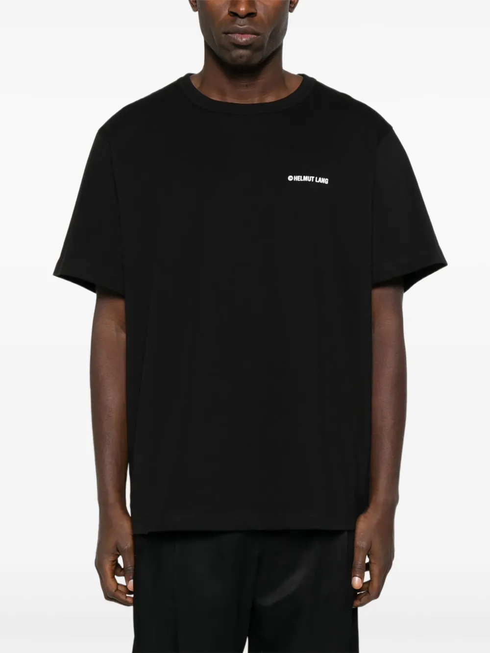 Helmut Lang T-shirt met logoprint Zwart