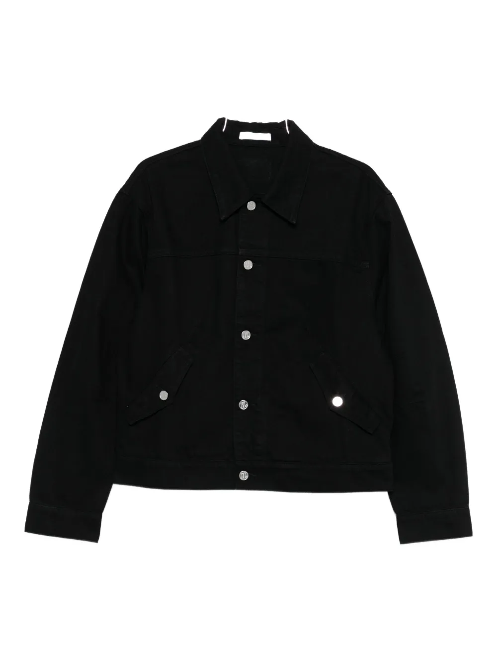Helmut Lang Button-fastening Flap-pocket Overshirt In Black
