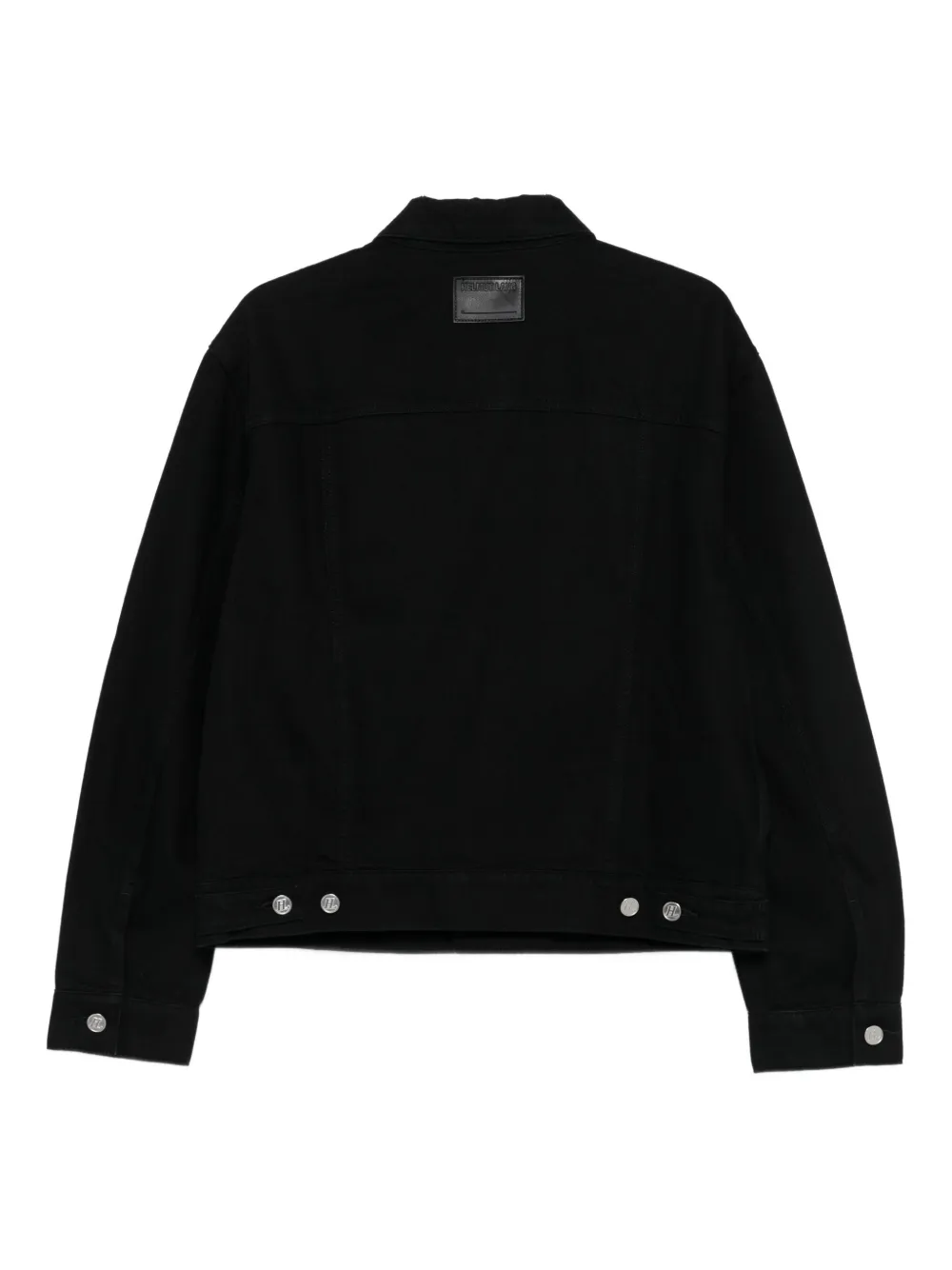 Helmut Lang Button-fastening Flap-pocket Overshirt In Black