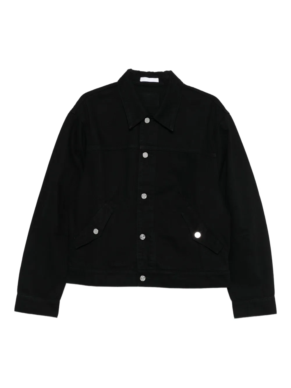 Helmut Lang button-fastening flap-pocket overshirt | Black | Image 1