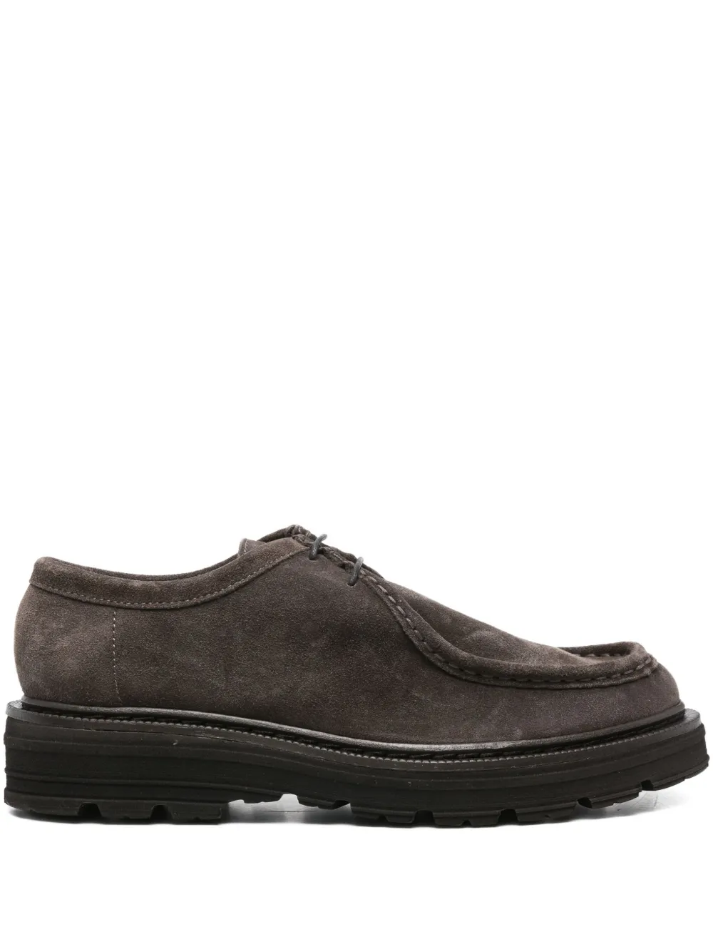 Sturlini Firenze Suede Derby Shoes In Brown