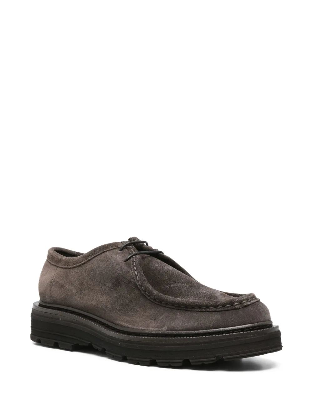 Sturlini Firenze Suede Derby Shoes In Brown