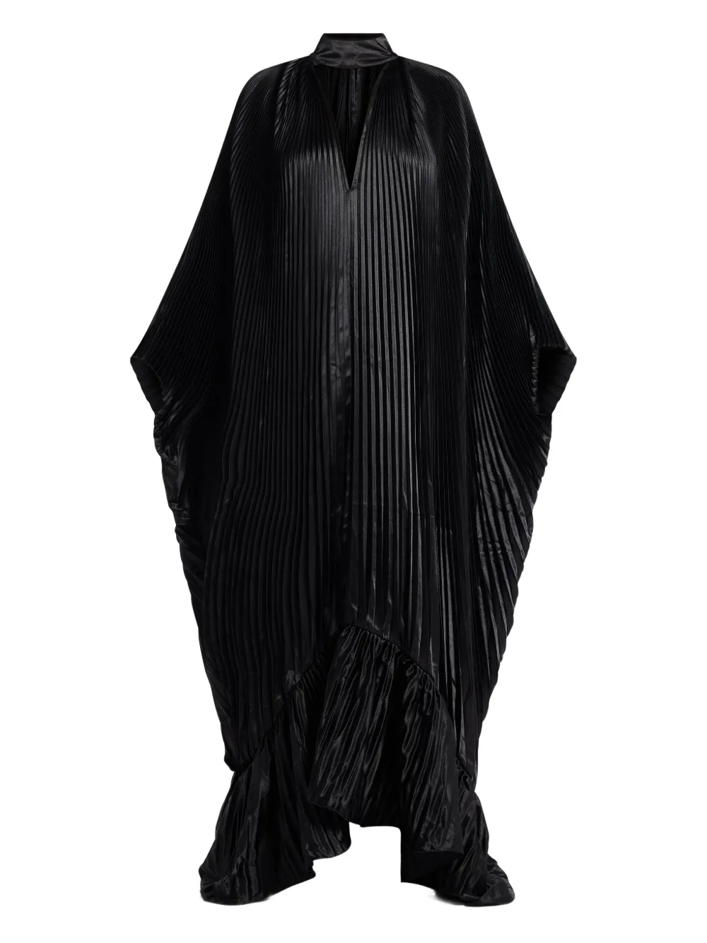 L'IDÉE pleated ruffled Empire dress | Black | Image 1