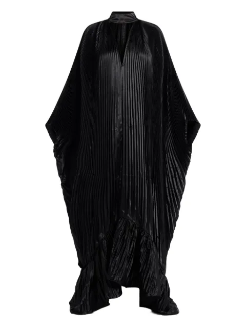 L'IDÉE pleated ruffled Empire dress