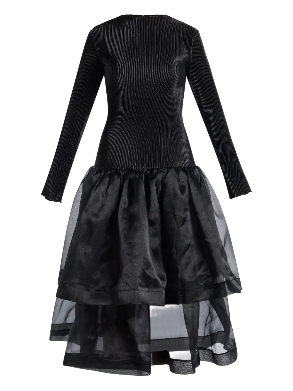 L'IDÉE Alexander ribbed midi dress | Black | Image 1