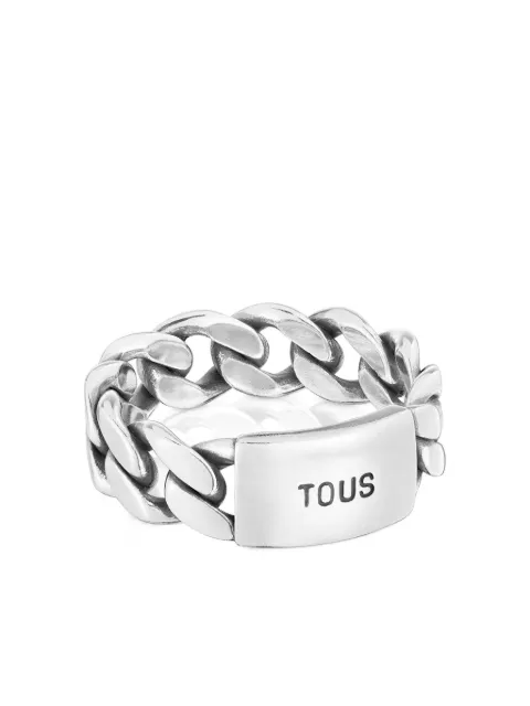 TOUS logo-engraved chain ring