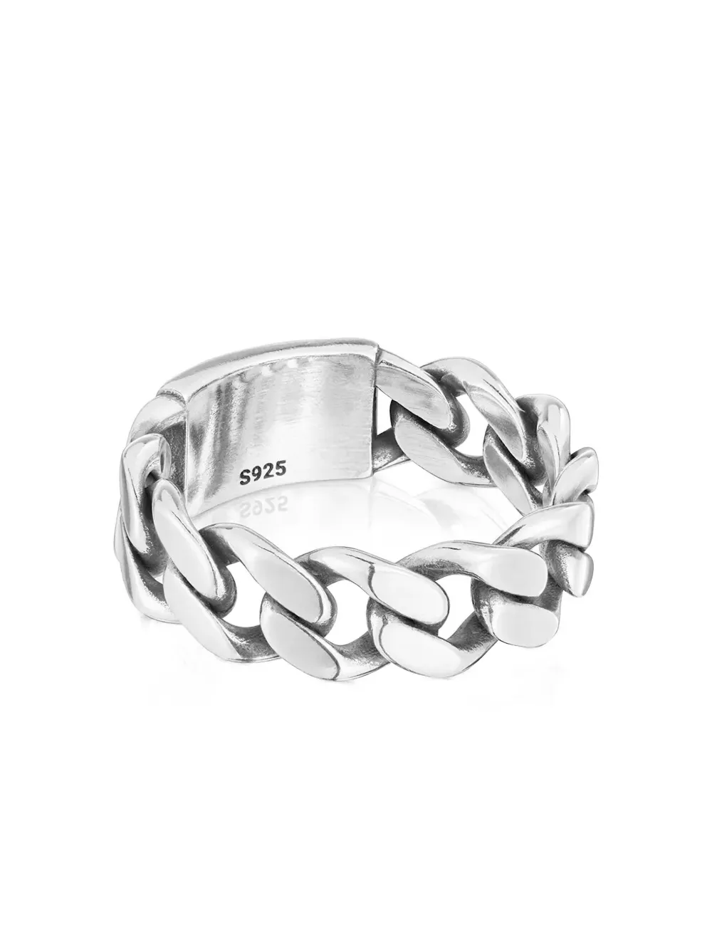 Tous Logo-engraved Chain Ring In Metallic