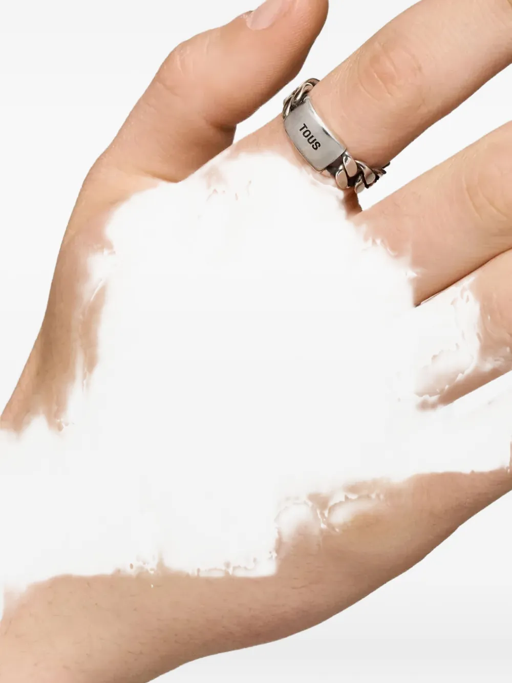 Tous Logo-engraved Chain Ring In Metallic