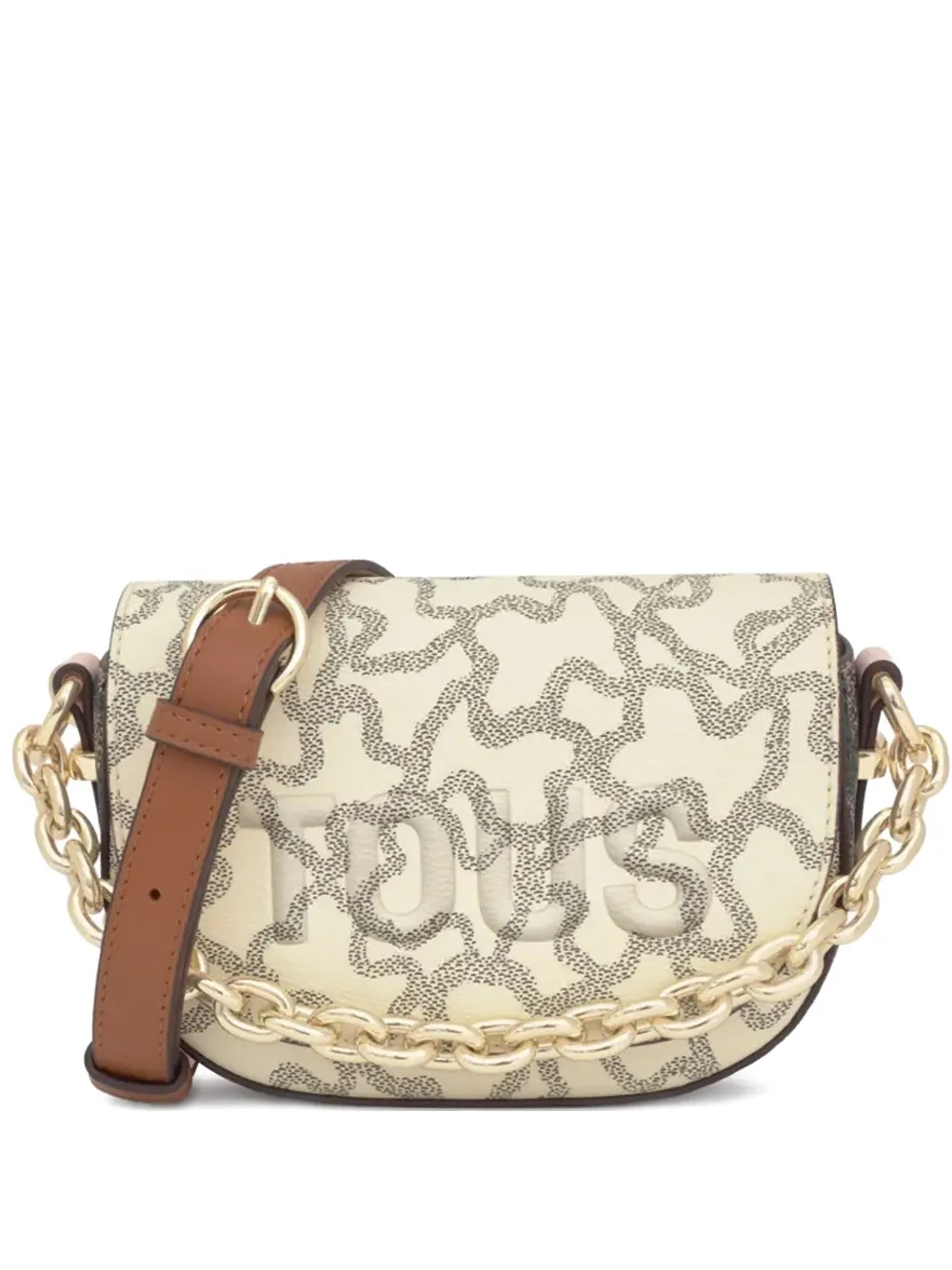 Tous Mini Kaos Crossbody Bag In Neutral