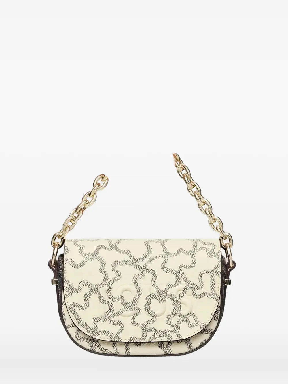 Tous Mini Kaos Crossbody Bag In Neutral