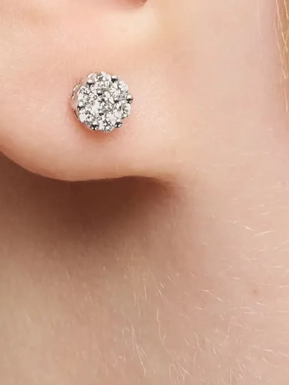 TOUS 18kt Weißgoldohrstecker mit Diamant | Image 2