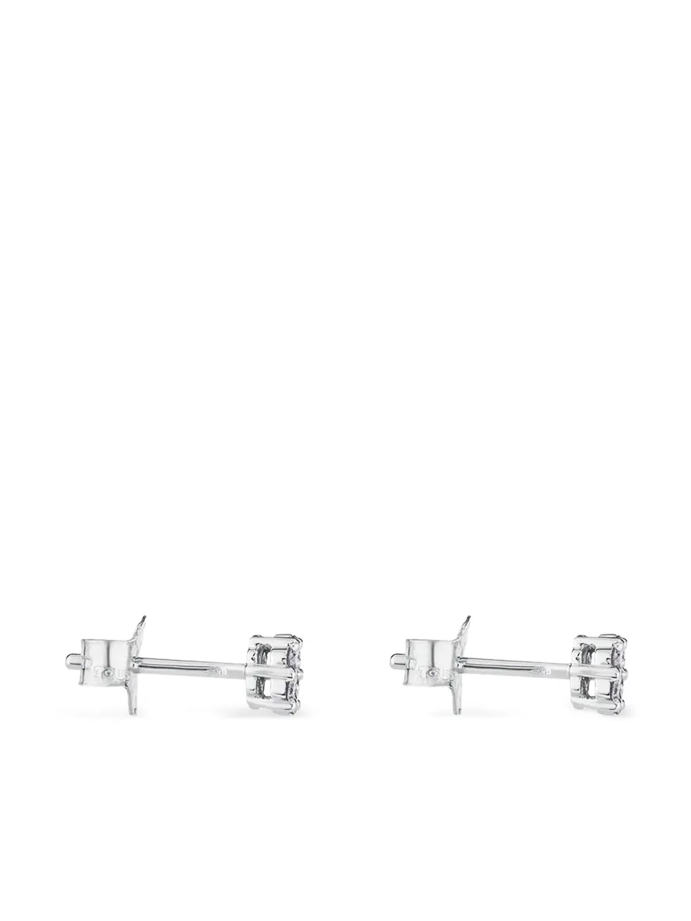 18k White Gold Diamond Stud Earrings