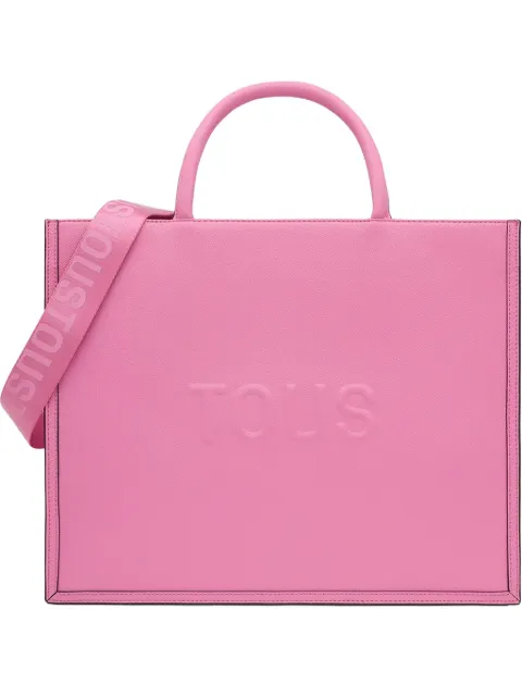 TOUS embossed logo tote bag