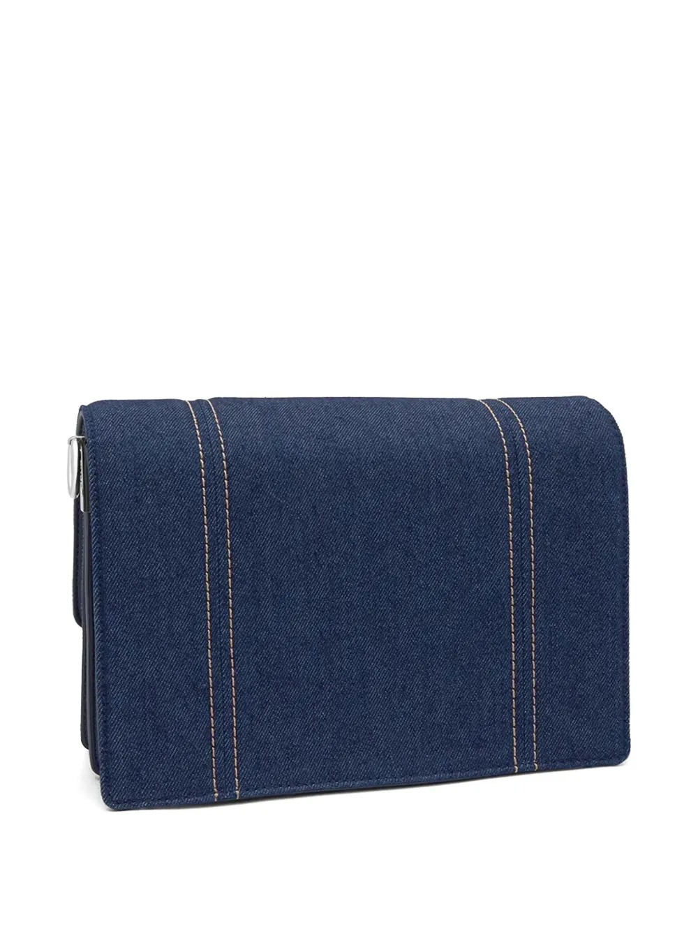 Tous Topstitch-detail Flap-closure Satchel Bag In Blue