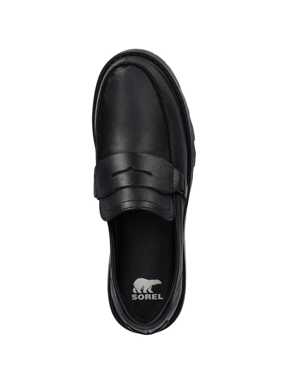 SOREL Revel Ave loafers met penny bandje Zwart