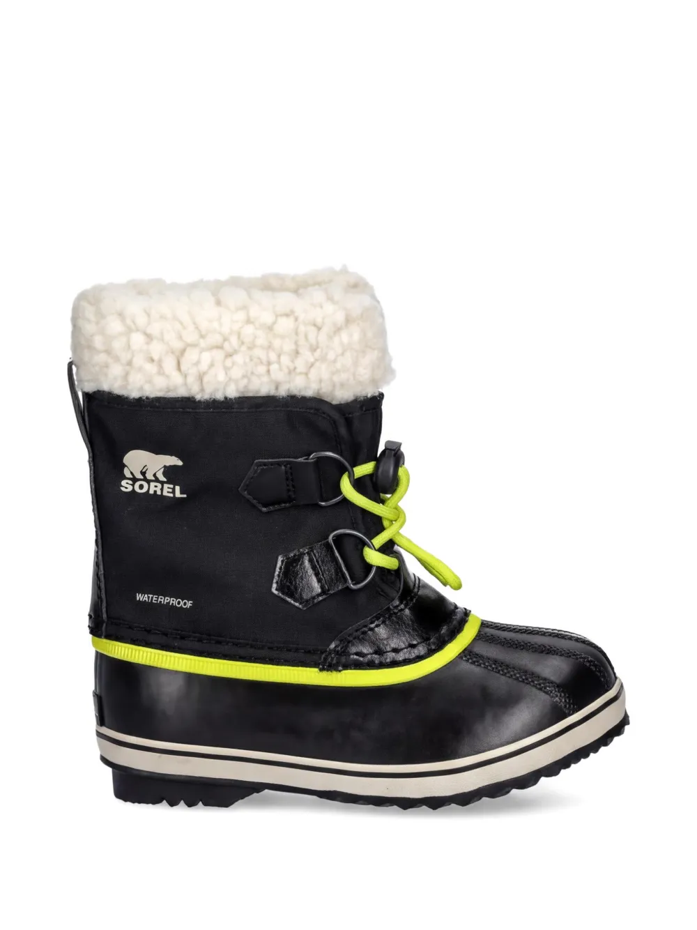 SOREL KIDS Lammy laarzen met neon afwerking Zwart