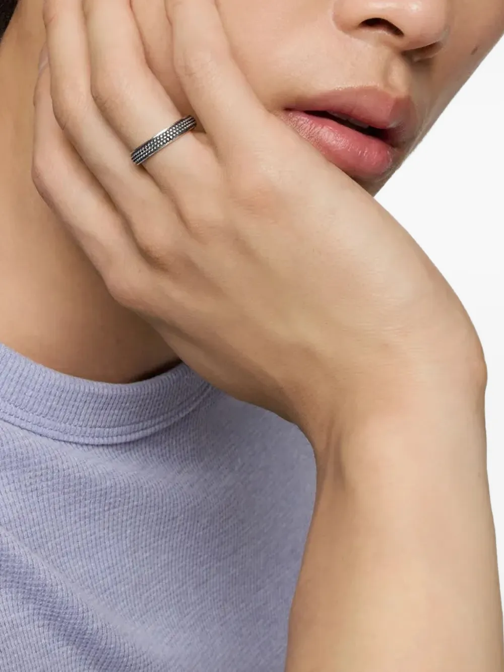 Tous Engraved Ring In Metallic