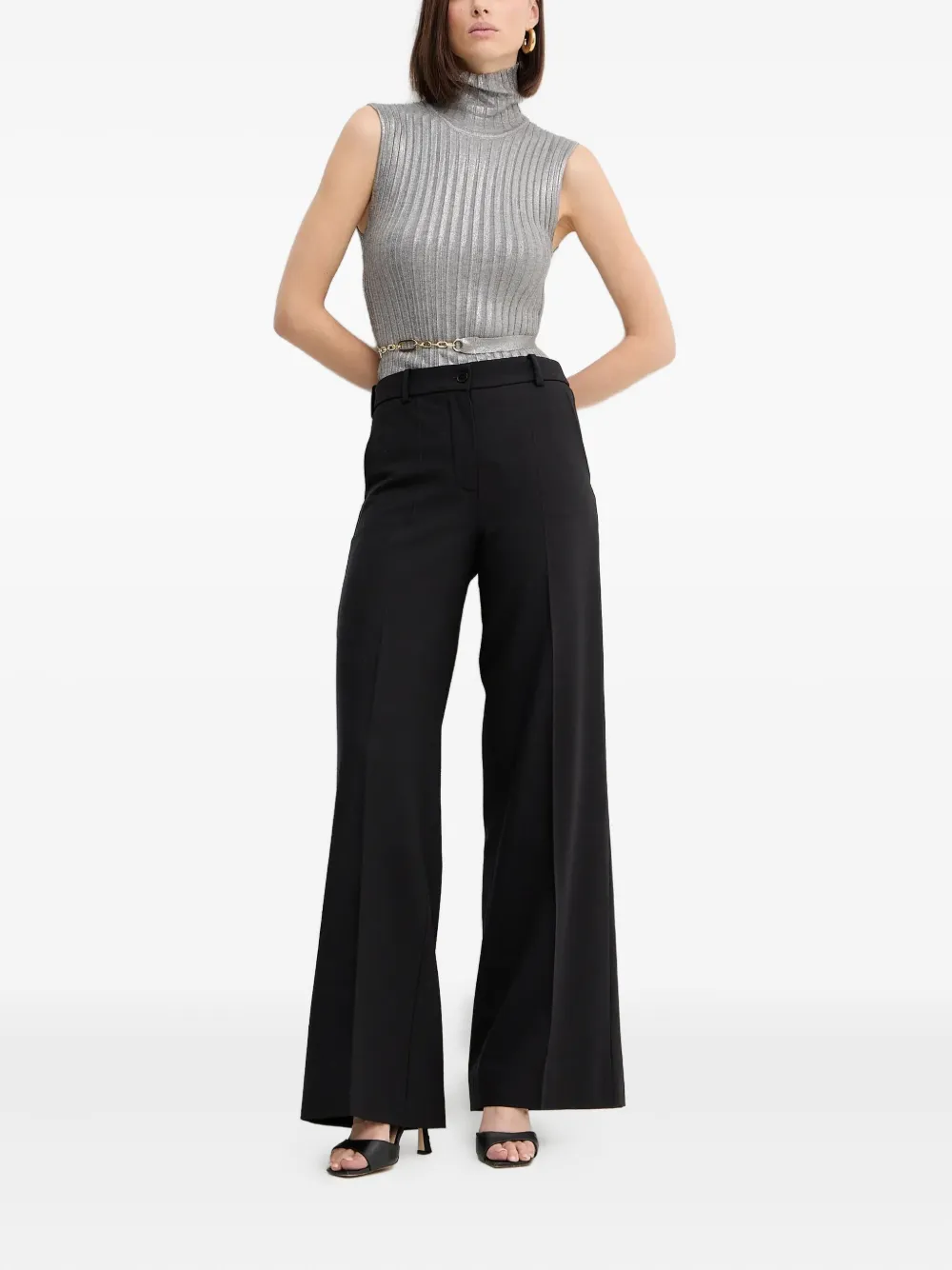 SIMONA CORSELLINI turtleneck ribbed top | Vests & Tank Tops | Image 2
