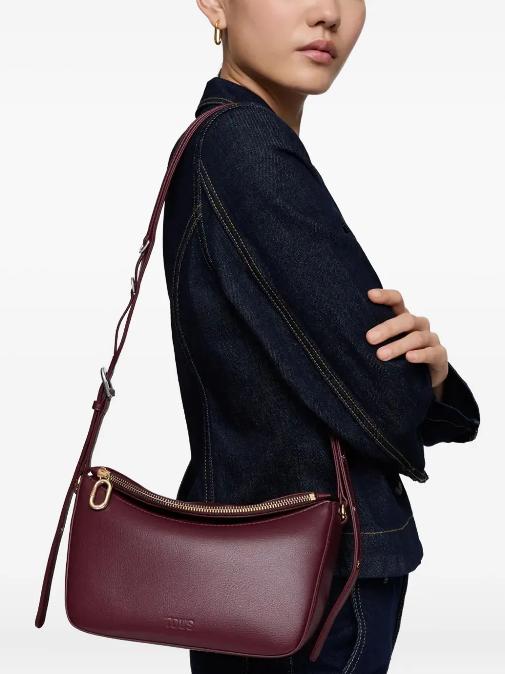 Tous Medium  City Crossbody Bag In Red