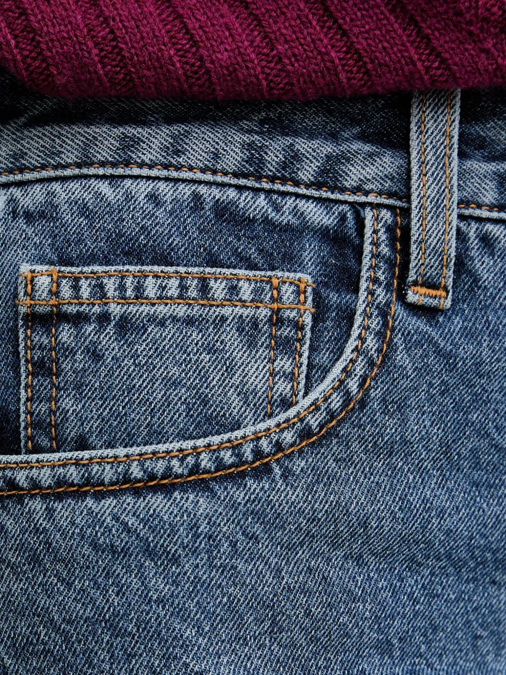 SIMONA CORSELLINI Jeans met afwerking Blauw