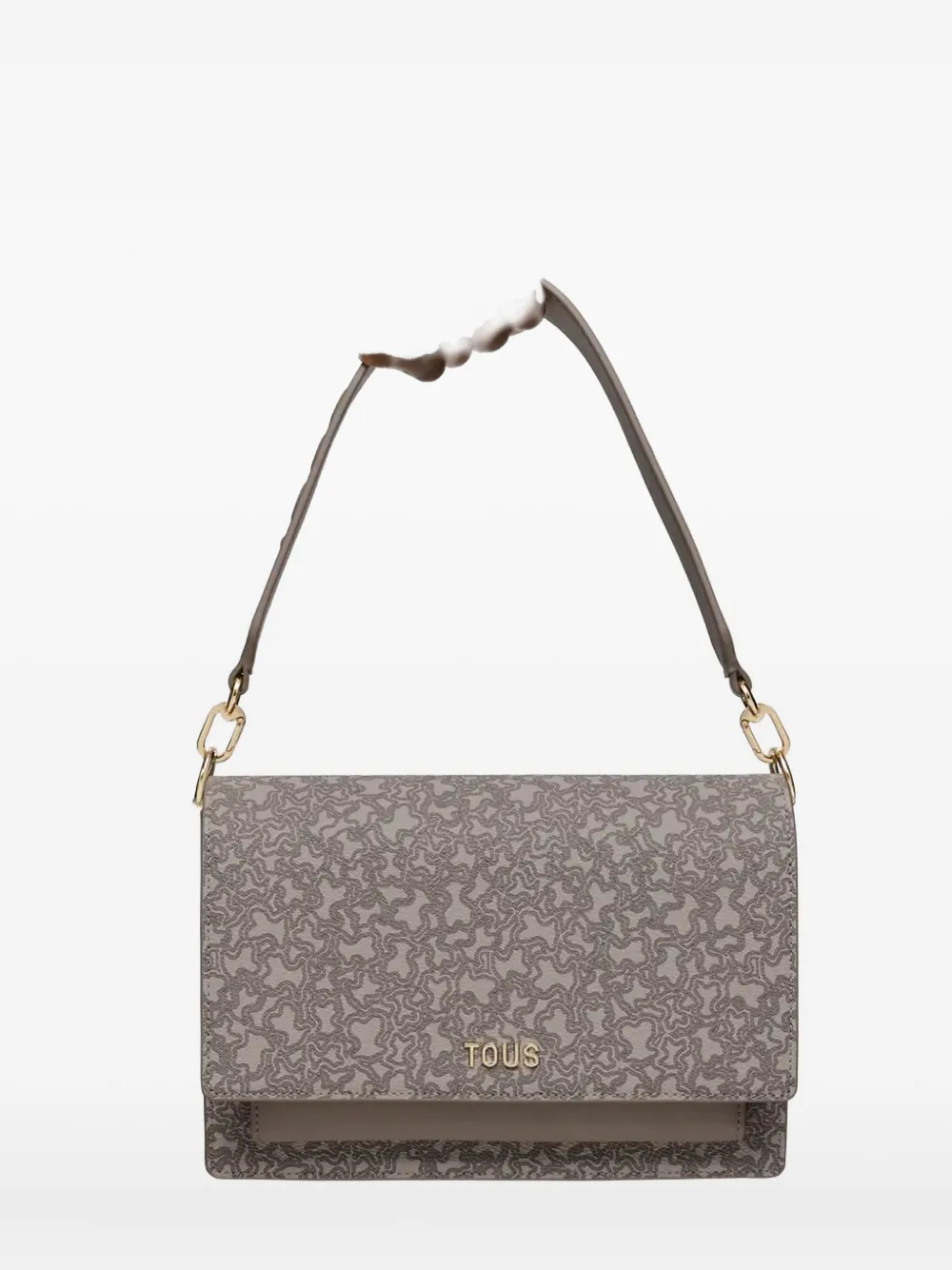 Tous Logo-pattern Crossbody Bag In Gray