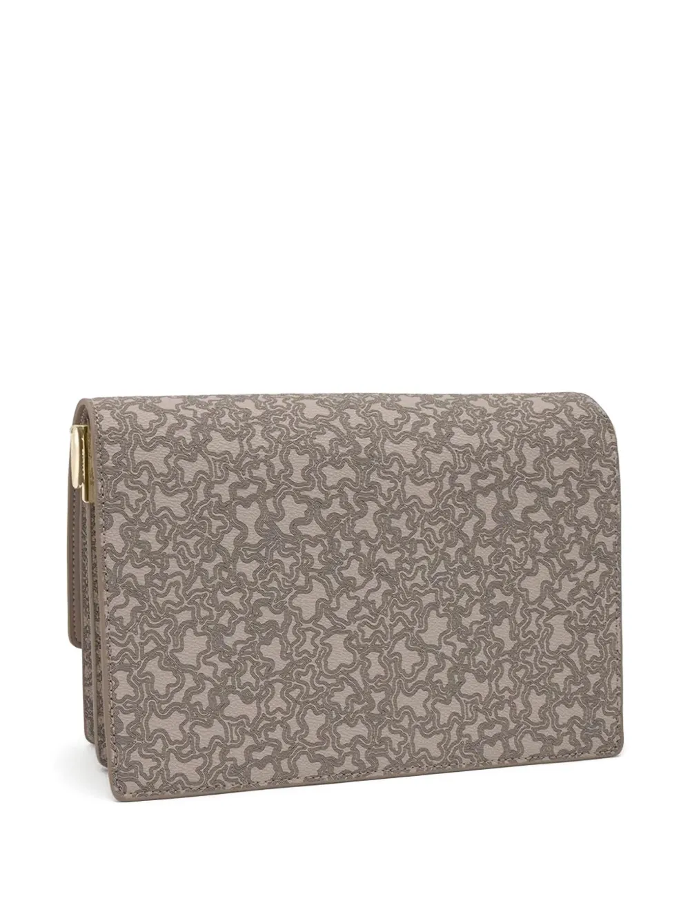 Tous Logo-pattern Crossbody Bag In Gray