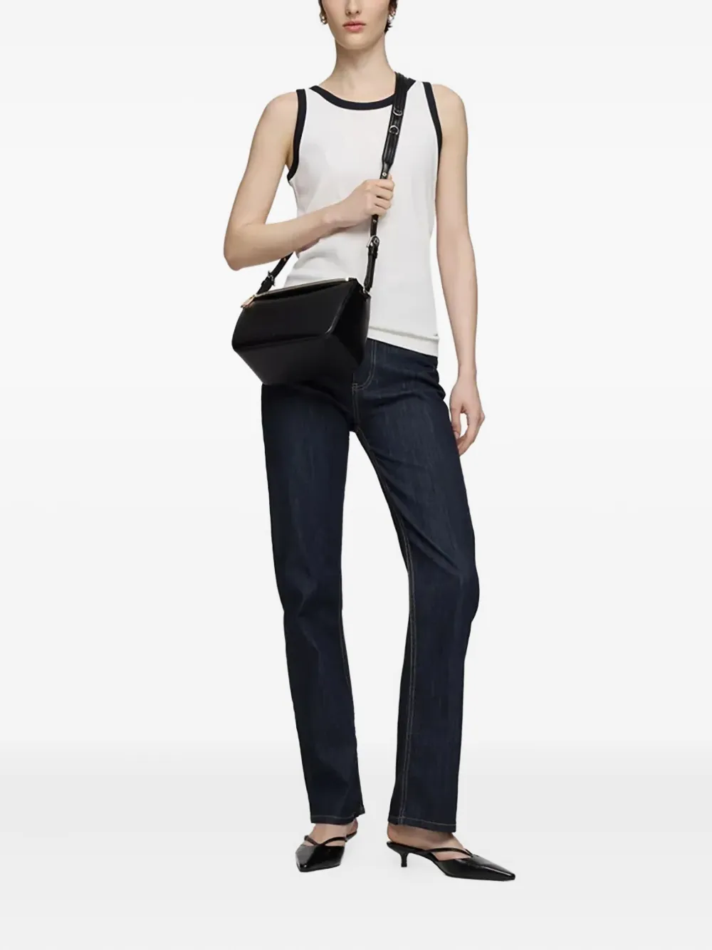 Tous Embossed Logo Satchel Bag In Black