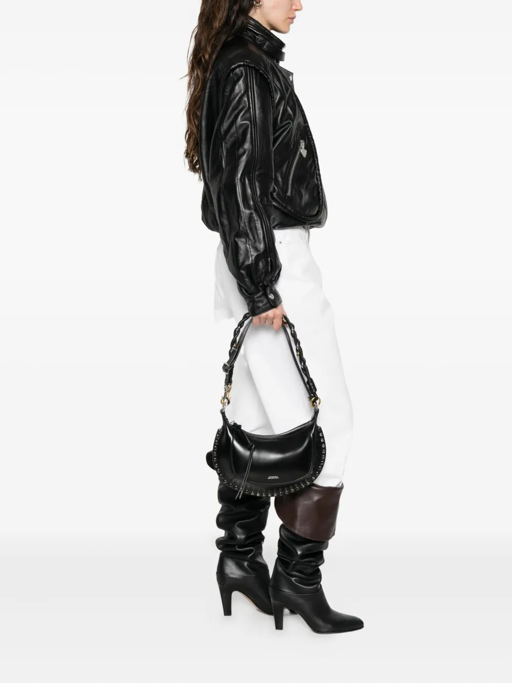 ISABEL MARANT Oskan Moon schoudertas - Zwart