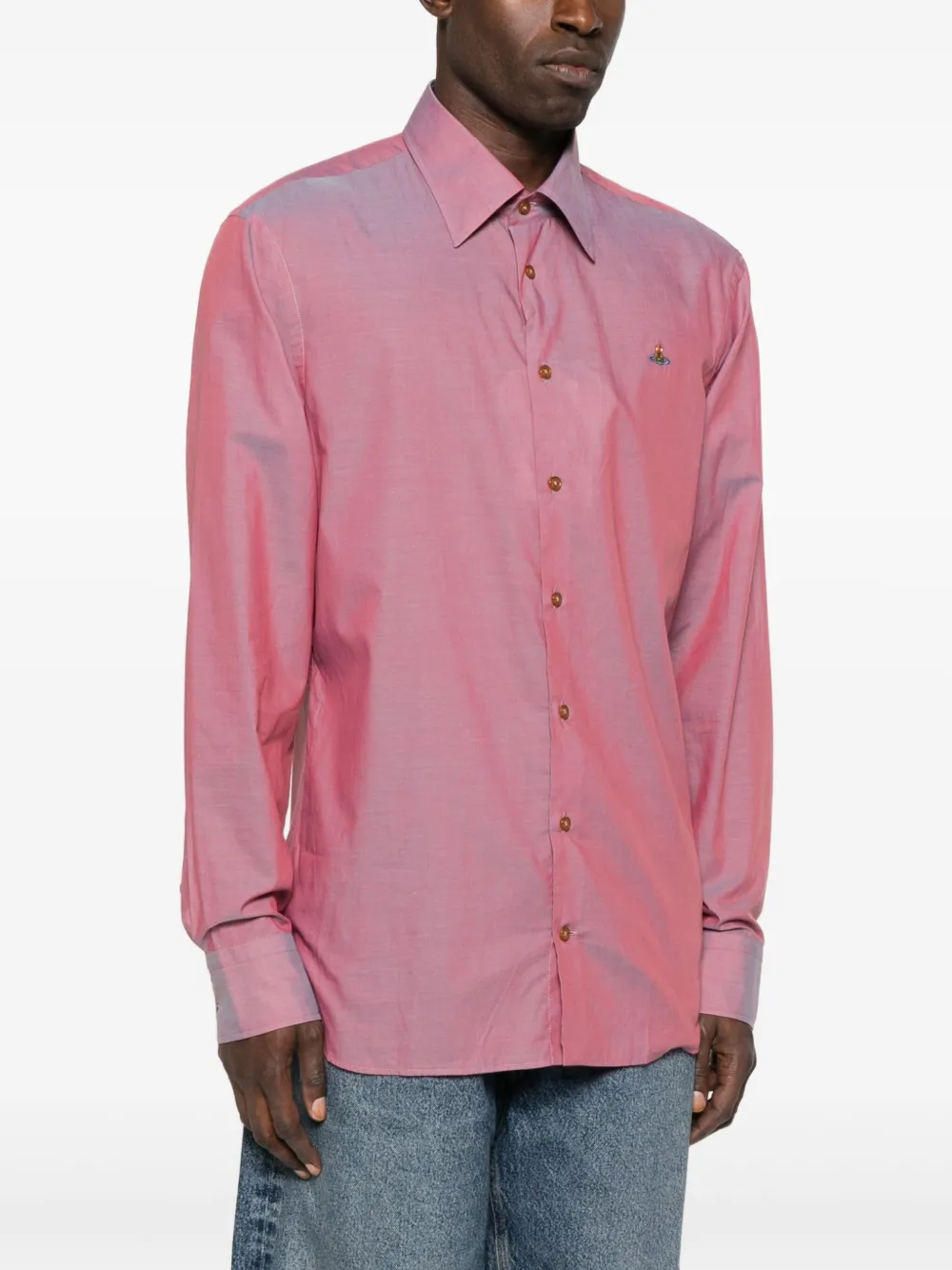 Vivienne Westwood Overhemd verfraaid met Orb-logo Roze